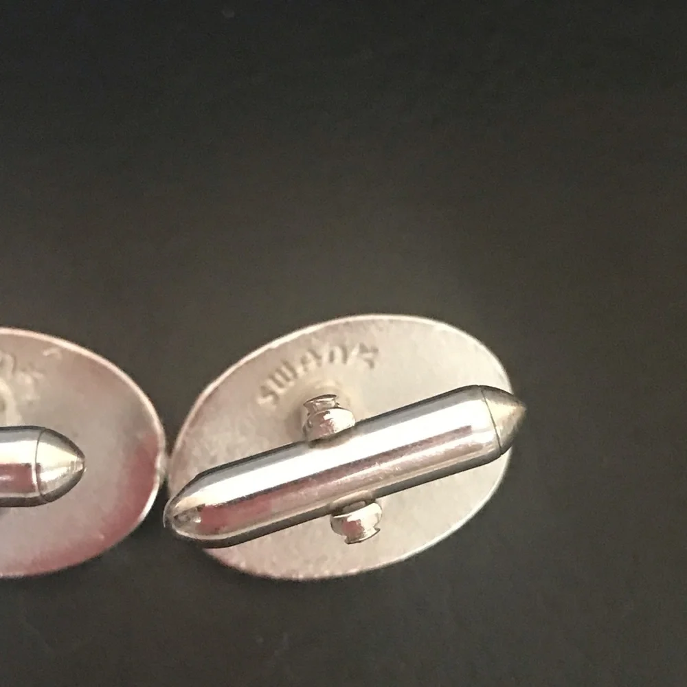 SWANK cufflinks silvertone